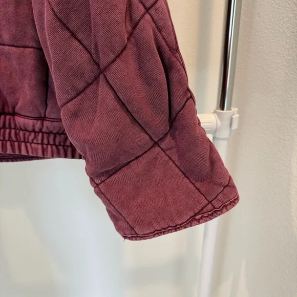 Free People Dolman Quilted Jacket - Fig Sorbet - Picture 5 of 6